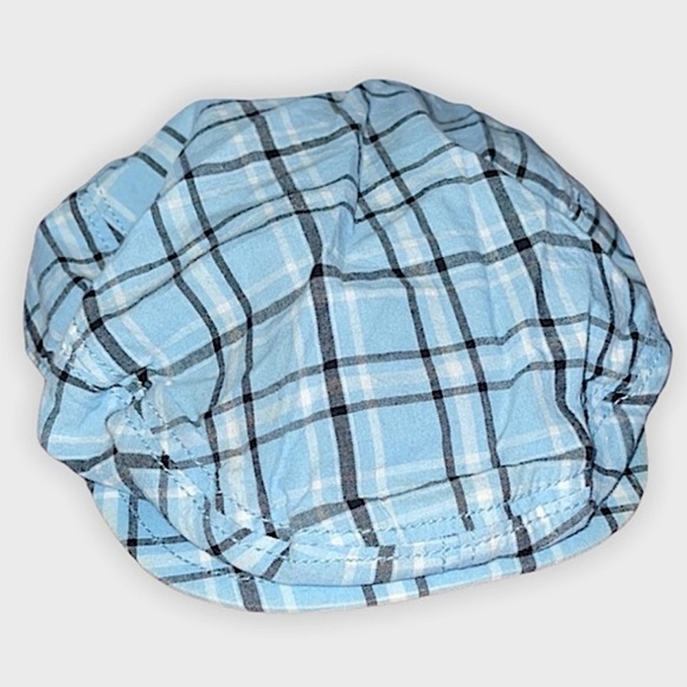 Gymboree Baby Blue Plaid Newsboy Cap